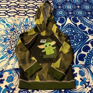 NWOT baby Yoda Star Wars Hoodie 24 months